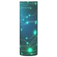 thumbnail image 6 of Neon Circuit Design Pattern Plastic Vase 11.8'' x 3.9'' Transparent Non Breakable Decorative for Family, 6 of 6