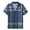 A-Blue249, variant on Mens Polo Shirts Full Body Plaid Print Half Zip Placket Shirts Mens Spring Summer Vacation Daily Tops
