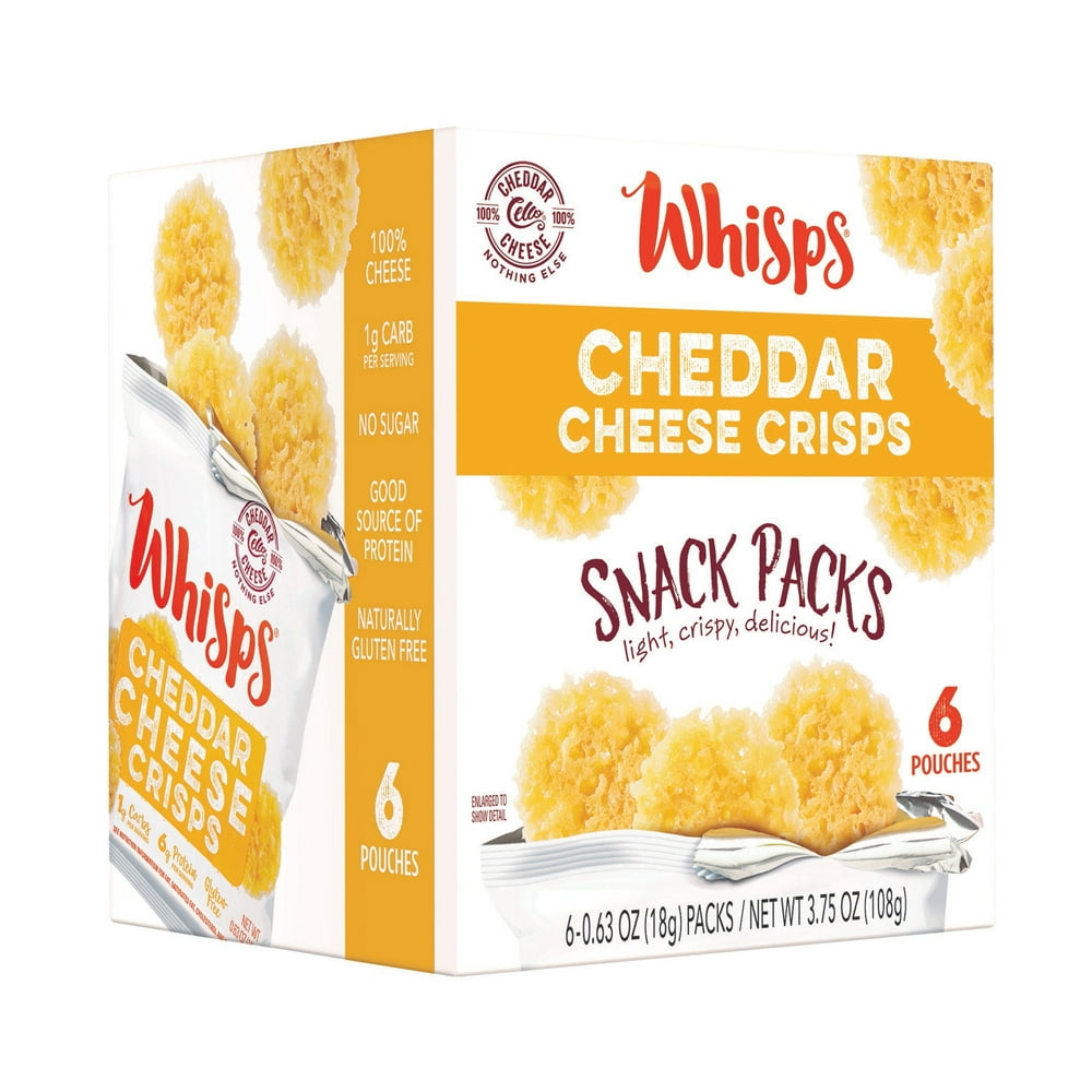 Whisps Cheddar Cheese Crisps, 6 Count