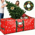 thumbnail image 4 of Luxcidy Christmas Tree Bag, Christmas Tree Storage Bag, 4 Ft Xmas Tree Storage Bag for Artificial Trees, Holiday Decorations, Inflatables, Garland, and More by Elf Stor, 48.03x19.68x14.96inch, 4 of 6