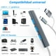 thumbnail image 5 of Adaptador USB C 4 en 2 Podero Ultradelgado con Hub USB 3.0 de 4 Puertos en USB A, 5 of 8