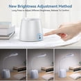 thumbnail image 3 of Led Office Lamp, Led Dimmable Led Table Lamp, Lamp Light Up With Continuous Gradation To Study, Rechargeable Usb, Pen & Telepone Door (white), 3 of 5