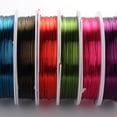 thumbnail image 2 of 10Roll Round Copper Jewelry Wire Lead Free & Cadmium Free & Nickel Free Mixed Color 24 Gauge 0.5mm 29.52 Feet(9m)/roll, 2 of 3