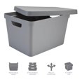 thumbnail image 2 of Simplifique La Caja De Almacenamiento Vinto Grande | Apilable | Organización Del Hogar | Cuarto De Baño | Accesorios | Juguetes | Armario | 2 Asas | Gris, 2 of 4