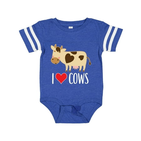 

Inktastic I Love Cows Dairy Farmer Gift Baby Boy or Baby Girl Bodysuit