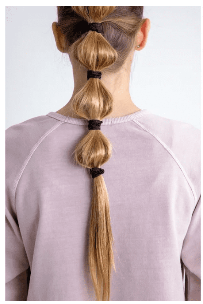 Scunci Neutrals Open Cut Rectangular Claw Clips & No Damage Elastic Stretch Nylon Ponytail Holder Hair Ties Set, Assorted Neutrals, 3 Ct & 30 Ct
