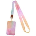 thumbnail image 1 of Heart Shaped Cell Phone Lanyard With Sliding Card Holder Adjustable Braided Strap For O Ffice ID Cards PVC Leather, 1 of 9