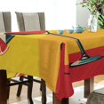 thumbnail image 5 of Yayeee Tablecloths 54" x 54" Rectangle Wrinkle Resistant Party Table Cover, Orange Cocktails, 5 of 8