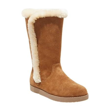 

Universal Thread Women s Daniela Style Genuine Suede Faux Fur Tall Boots