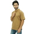 thumbnail image 3 of Atasi Men's Mandarin Collar Cotton Short Kurta Casual Ethnic Shirt-XX-Large, 3 of 9