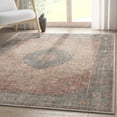 thumbnail image 4 of Well Woven Asha Odette Vintage Medallion Oriental Red Blue 5'3" x 7'3" Flat-Weave Area Rug, 4 of 7