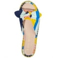 thumbnail image 3 of KATE SPADE NEW YORK Womens Navy Striped Bow Accent Padded Saltie Shore Round Toe Platform Slip On Espadrille Shoes 8 B, 3 of 4