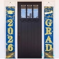 thumbnail image 1 of Graduation Navy Blue Gold 2026/Navy Gold Graduation Party Decorations/Congrats Grad Porch Banner For Navy Blue Grad Indoor Outdoor Wall Party Class Of 2026, 1 of 7
