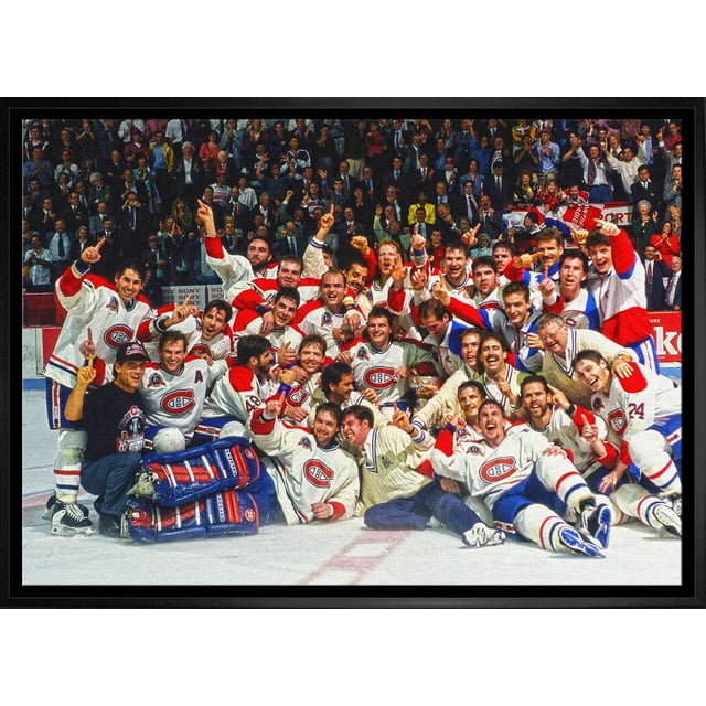 Canadiens de Montréal Toile Encadrée 20x29 Tasse Stanley 1993