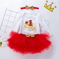 thumbnail image 2 of Tkrady Baby Girls' Clothing Sets New Holiday Long Sleeve Tops Four Layer Skirt with Headband 3 Pieces Set, Sizes 0-24 Months, 2 of 7