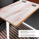 thumbnail image 3 of Madera Panel De Escritorio De Grano De Mármol De Madera Maciza De 31,1x15,75 Pulgadas Con Portavasos De Acero Inoxidable Para Vehículos Recreativos, Barcos Marinos Y Yates, 3 of 7
