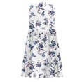 thumbnail image 5 of WTOBBY Women's Casual Fashion Breathable V-Neck Vest with Pockets Floral Holiday Dress, Summer Lightweight Design for Comfort, Perfect for Beach and Outdoor Fun,Sky Blue 2XL, 5 of 5