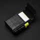 thumbnail image 3 of Estuche de cuero para cigarrillos con tapa abatible, ideal como regalo para hombres y mujeres, color negro., 3 of 3