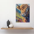 thumbnail image 4 of Artery8 Scottish Highland Cow Hairy Coo Oil Painting For Living Room Large Wall Art Poster Print Thick Paper 18X24 Inch, 4 of 5