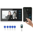 thumbnail image 2 of Intercomunicador Con Timbre De Video, Sistema De Control De Puerta De Video Control Por Contraseña 100-240V Videoportero Con Cable De 7 Pulgadas, Para Sistema De Acceso En El, 2 of 8