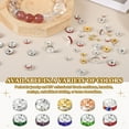 thumbnail image 4 of Uxcell 10mm Rondelle Spacer Bead, 200 Pcs Crystal Rhinestone Loose Bead Spacers for Jewelry Making, Silver, 4 of 6