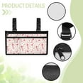 thumbnail image 5 of Jiueut Breast Cancer Wheelchair Side Bags for the Armrest Wheelchair Armrest Side Hanging Bag for Women Pink Ribbon Wheelchair Pouches with Pockets Wheelchair Storage Bag, 5 of 7