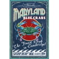 thumbnail image 4 of Cambridge, Maryland, Blue Crabs Vintage Sign (1000 Piece Puzzle, Size 19x27, Challenging Jigsaw Puzzle for Adults and Family, Made in USA), 4 of 4