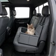 thumbnail image 2 of Dog Car Seat Booster for Small Dogs up to 40 lbs Dark Gray Pet Car Bed with Memory Foam Safety Leash Storage Pocket Washable Cover Portable Travel Seat Anti Slip, 2 of 7