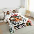 thumbnail image 3 of jejeloiu Merry Christmas Full Size Comforter Sets,Cute Tiger Bedding Comforter Set,Zoo Animal Bedding Sets For Boys Girls,Luxury Bedroom Decor Reversible,3pcs, 3 of 8