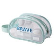 thumbnail image 2 of Bolsa de playa transparente impermeable | Bolsa de natación con separación de ropa seca y húmeda de PVC transparente para guardar maquillaje, gafas, trajes de baño y artículos de tocador |, 2 of 6