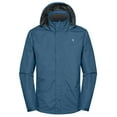 thumbnail image 2 of Men's Waterproof Rain Jacket, Lightweight Windproof for Hiking Travel Blue Mirage Size S, 2 of 6