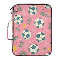 thumbnail image 2 of Haosy Accordion File Organizer Zipper Binder 500 Sheet 6-Tab Expanding File Folder Multi-Pocket 1.2 Inch 3 Ring Leaves Football, 2 of 7