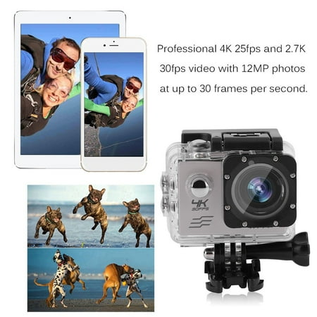 Professional Action Camera Set EK7000 Ultra HD Wireless Waterproof 12MP Wifi Sports Action Camera DV Camcorder