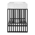 thumbnail image 3 of Modway Gridiron 36" Bathroom Vanity in White Black, 3 of 9