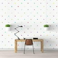 thumbnail image 3 of IDEA4WALL 6pcs Colorful Dots Peel and Stick Wallpaper Removable Wall Murals Large Wall Stickers for Home Decoration, 100"x24", 3 of 5