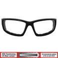 thumbnail image 2 of Sly Padded Motorcycle Glasses Transition Lens Clear to Smoke by Global Vision, 2 of 7