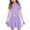 #A22-Purple, variant on XADYUY Summer Dress for Girls Casual A-Line Short Sleeve Girls Tshirt Dresses Polka Dot Crew Neck Sundresses Summer Swing Dresses with Pockets,12-13Years,Yellow