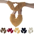 thumbnail image 4 of Women Men Convertible Mittens Flip Top Gloves Cute Heart Design Winter Warm Cold Weather Gear for Couples Daily Outdoor Activities, 4 of 4