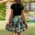 thumbnail image 6 of Jamsmile Toddler Girls Dress Summer Cute Floral Print Short Sleeve Casual Dresses Kids Girls Beach Princess Holiday Sundress, 6 of 6