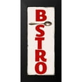 thumbnail image 2 of Greene, Taylor 10x18 Black Modern Framed Museum Art Print Titled - BISTRO SIGN E, 2 of 5