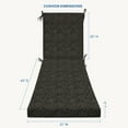 thumbnail image 6 of Zaire Black Essentials Chaise Lounge Cushion, 6 of 7