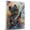 Affenpinscher, variant on German Wirehaired Pointer Dog Playing Bass Guitar Wall Stretched Canvas Size 8x12 – German Wirehaired Pointer Canvas Art for Dog Lovers, Bass Guitar Canvas Wall Decor