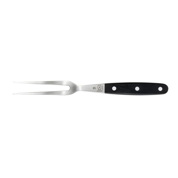 Barfly M23620 6" Carving Fork w/ Black Ergonomic Delrin® Handle, High-Carbon German Steel