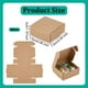 thumbnail image 2 of 50 cajas pequeñas de cartón de 3x3x1.2 pulgadas, cuadradas, para joyería, tipo Kraft, para envíos, de cartón corrugado, color marrón., 2 of 9