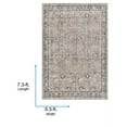 thumbnail image 6 of Livabliss Washable Rugs for Living Room, 5x7 Colin Traditional Gray Area Rug, Bedroom Dining Room Home Decor Stain Resistant Carpet (5'3" x 7'3"), 6 of 10