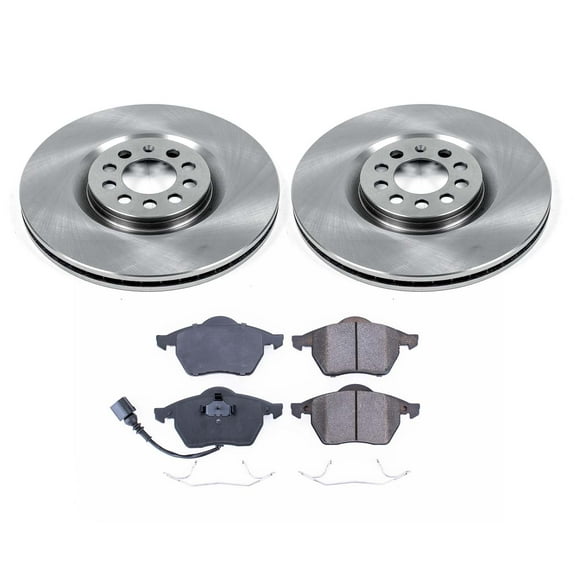 Ultimate Brakes Front Semi-Metallic Brake Pad and Rotor Kit with Hardware WM80581