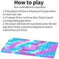 thumbnail image 4 of Big Jumbo Pop Its It Fidget Gigante Mega Push Bubble Popit Poppet Popper Figet Grande Enorme Rainbow Poppit Pop-It Popet Juego Tablero de ajedrez Sensory Figette para niños Adultos Xemadio WMCH-525, 4 of 7
