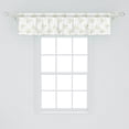 thumbnail image 2 of Ambesonne Gingko Window Valance, Maidenhair Green Tree Leaves, 54" X 12", Pale Green and White, 2 of 3