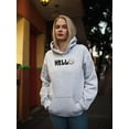 thumbnail image 2 of Hello Daisy Flower Hoodie Women -Image by Shutterstock, Female 3X-Large, 2 of 4