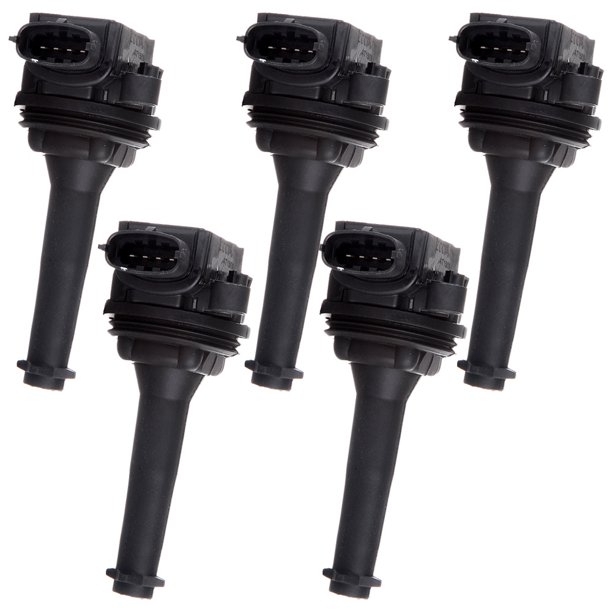 ECCPP Ignition Coil Pack of 5 Replacement for Volvo V70 C70 S60 S70